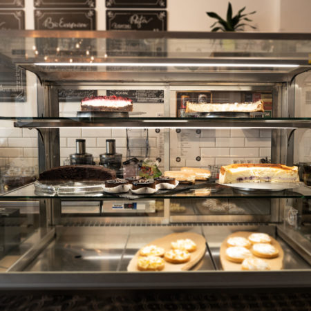 Cake and snack counter at Reeham Café Berlin